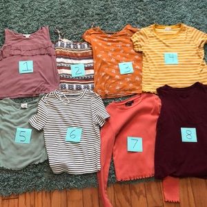 Size 8-10 Tees in good condition